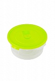 Купить контейнер для свч полимербыт смайл круглый с клапаном 0,8л (15*15*7,5см) в Интернет-магазине "Парфюм"